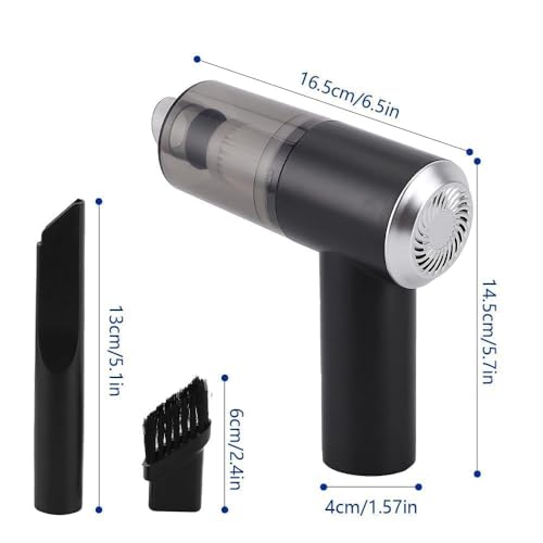 3IN1 Portable Car Vacuum Cleaner with Blower | USB Rechargeable Wireless Handheld Mini Vacuum Cleaner for Traveling, Camping, Reusable (Vacuum with Blower)