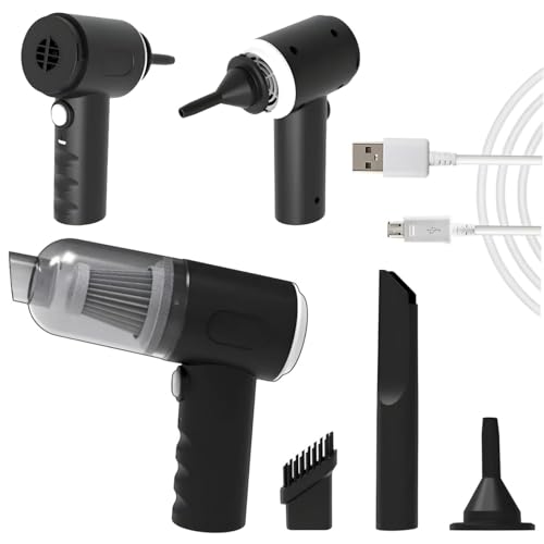 3IN1 Portable Car Vacuum Cleaner with Blower | USB Rechargeable Wireless Handheld Mini Vacuum Cleaner for Traveling, Camping, Reusable (Vacuum with Blower)