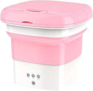 Mini Washing Machine Portable, 9L High Capacity Foldable Washer and Spin Dryer, Deep Cleaning for Underwear, Baby Clothes, Camping, Travel | Lightweight and Easy to Carry