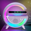 3 in 1 Rechargeable Multifunctional Bluetooth Speaker with RGB Lights and 15W Wireless Charger